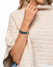 Load image into Gallery viewer, Beautiful Badlands - Blue cuff Bracelet F018
