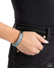 Load image into Gallery viewer, Beautiful Badlands - Blue cuff Bracelet F018
