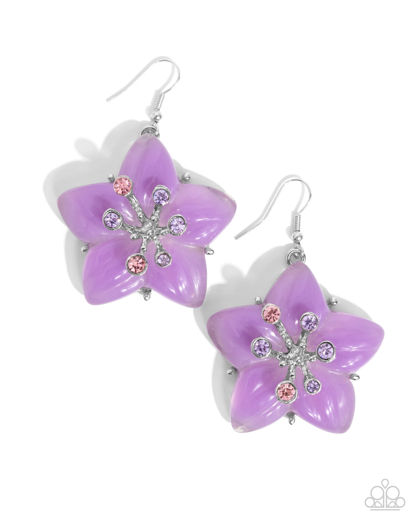 Summer Sprigs - Purple earring WDBOX