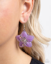 Load image into Gallery viewer, Summer Sprigs - Purple earring WDBOX
