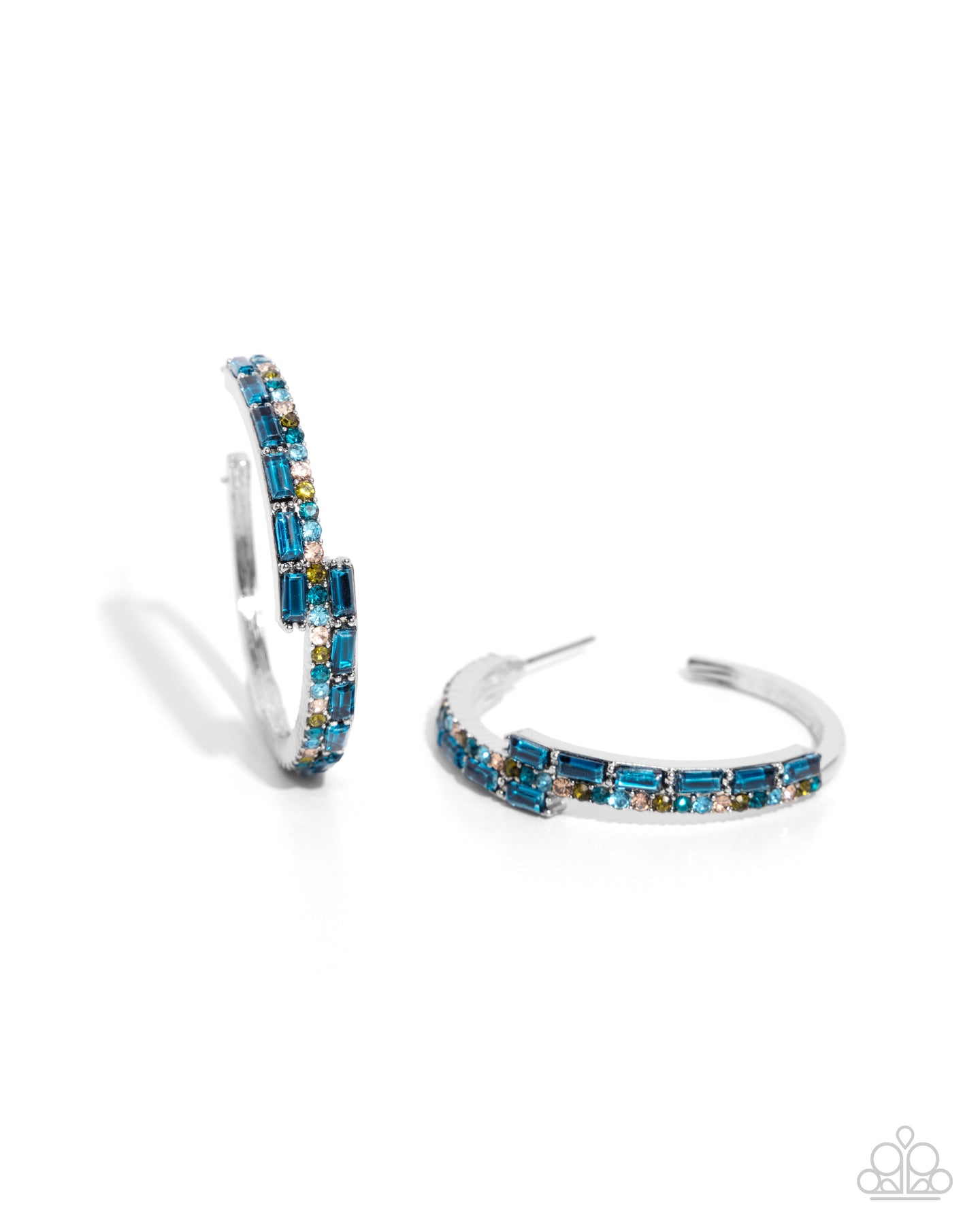 Ritzy Reputation - Blue hoop earring E013