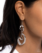 Load image into Gallery viewer, Abstract Angles - Silver earring 8/26 preorder
