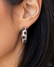 Load image into Gallery viewer, Celestial Clique - Silver hinge hoop earring Aug 2024 FF E104
