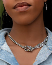 Load image into Gallery viewer, Mismatched Mirage - Silver necklace 2024 Convention Exclusive Box 12
