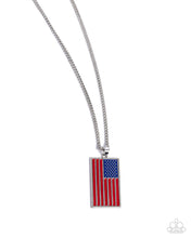Load image into Gallery viewer, Patriotic Pendant - Red necklace Box 9
