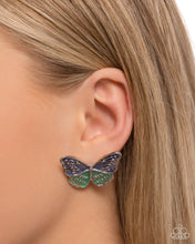 Load image into Gallery viewer, Aerial Appreciation - Blue post earring BOX 19
