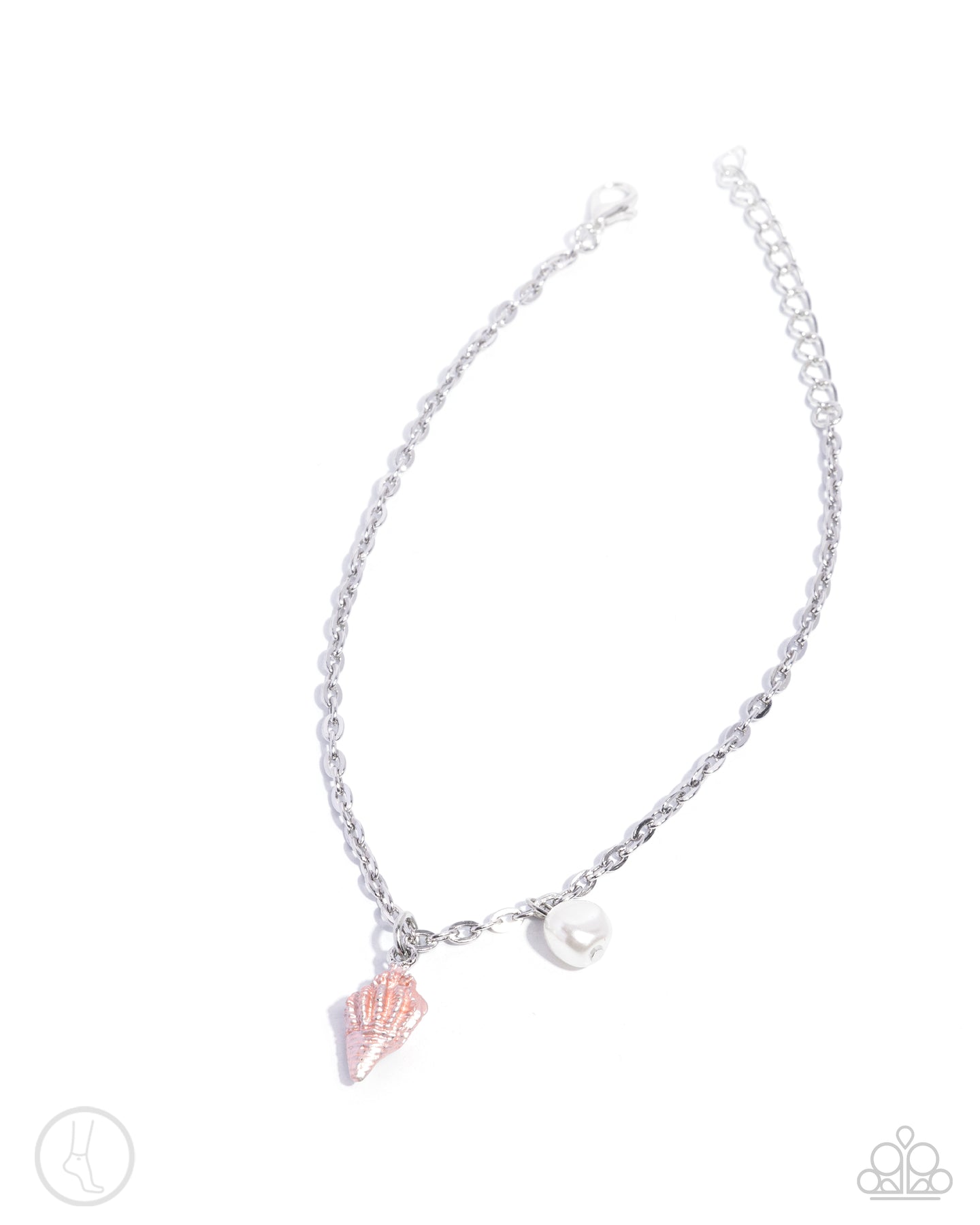 Coastal Character - Orange anklet E019