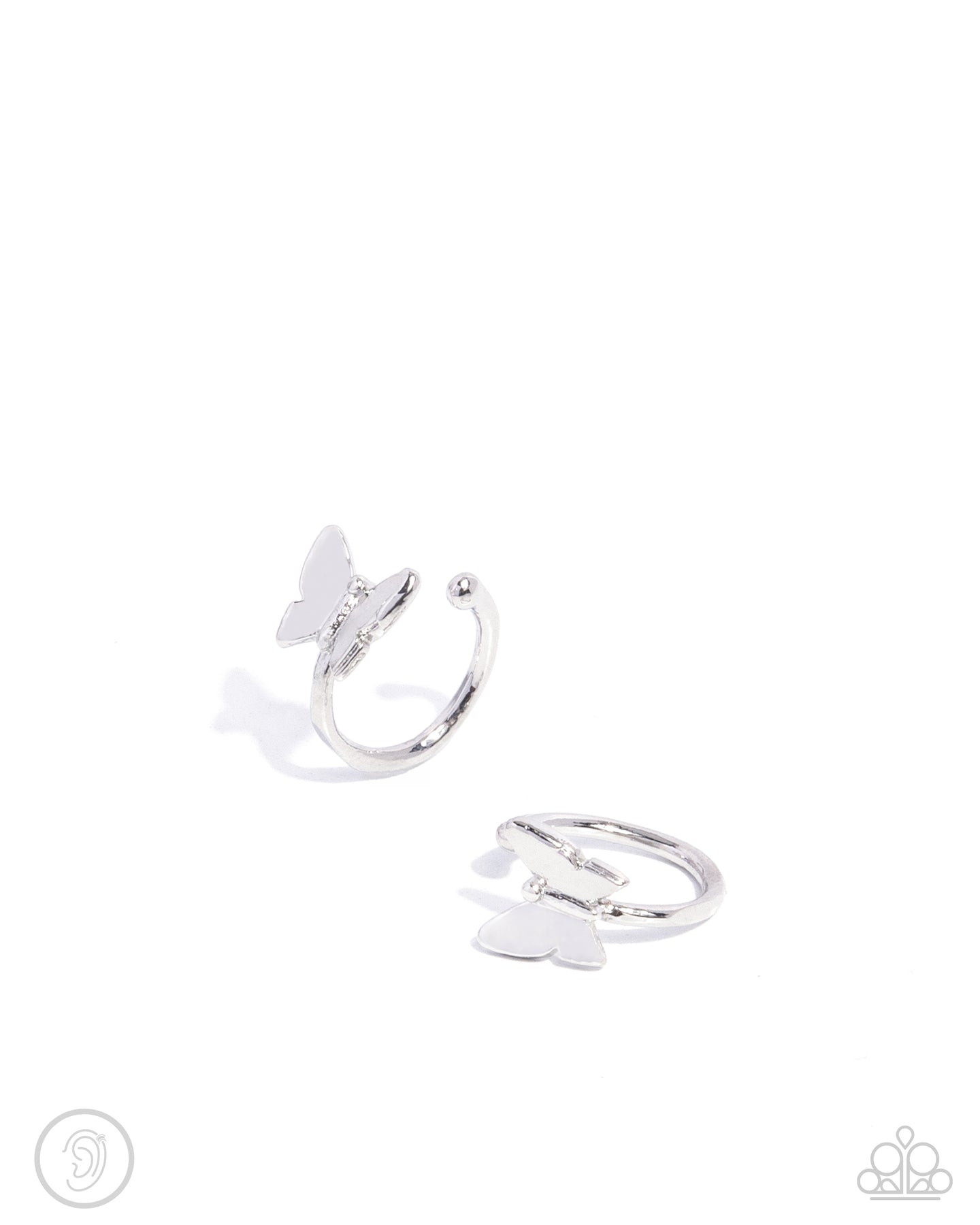 Aerial Attitude - Silver ear cuff earring E021