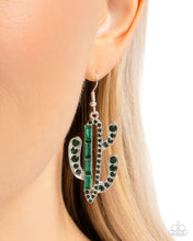 Load image into Gallery viewer, Cactus Confidence - Green earring Box 13
