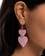 Load image into Gallery viewer, Never Enough Sparkle - Pink earring D050
