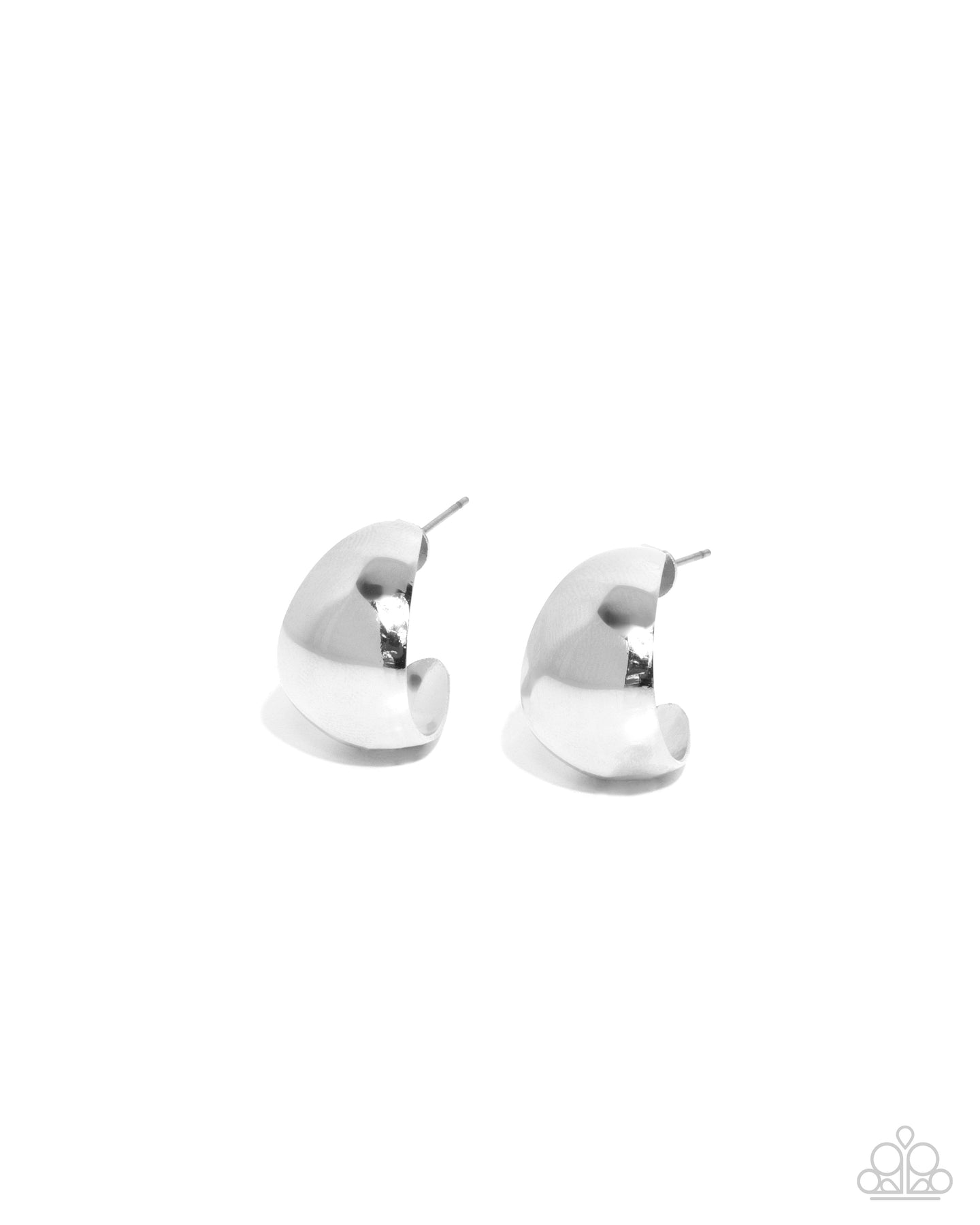 Suddenly Shiny - Silver hoop earring E030