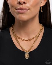 Load image into Gallery viewer, LOCKS of Luck - Gold necklace B051
