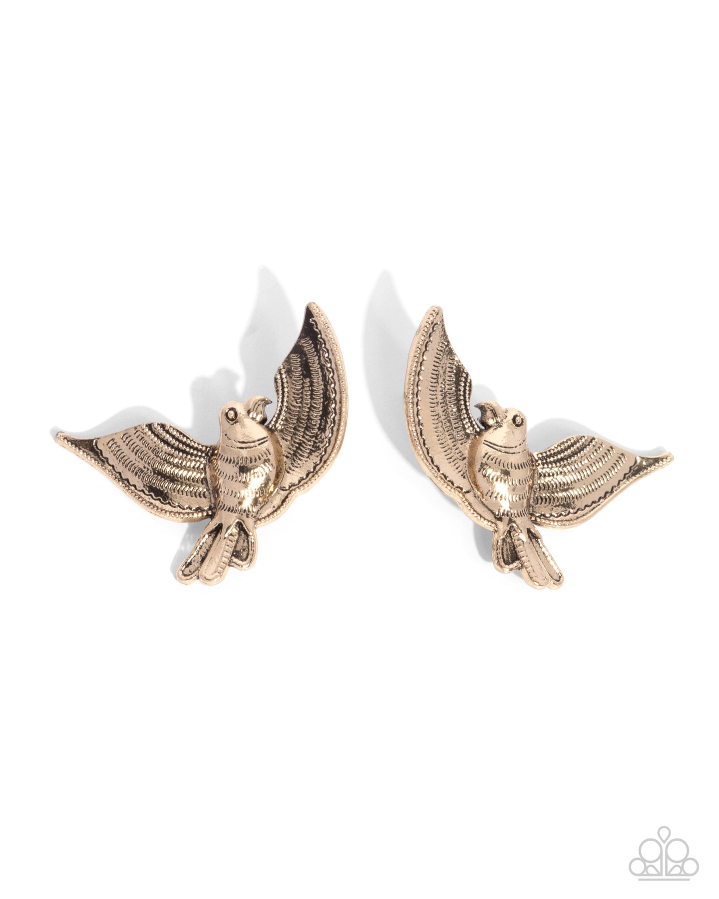 Bird of PLAY - Gold post earring D030
