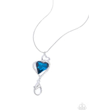 Load image into Gallery viewer, Taking My Time - Blue lanyard necklace E019
