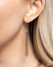 Load image into Gallery viewer, Hammered Halo - Brass Necklace G107
