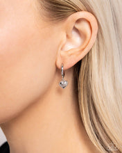 Load image into Gallery viewer, Emotive Elegance - Silver hinge hoop earring G021
