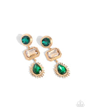 Load image into Gallery viewer, Entertaining the Thought - Green earring LR3
