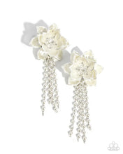 Load image into Gallery viewer, LOTUS LENGTH - WHITE POST EARRING F041
