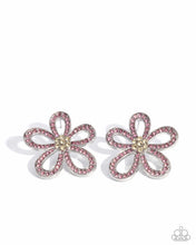 Load image into Gallery viewer, Blooming Belle - Pink post earring B105
