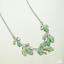 Load image into Gallery viewer, Lyrical Leaves - Green necklace D25(2)
