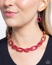 Load image into Gallery viewer, Nuanced Nightlife - Pink necklace D037
