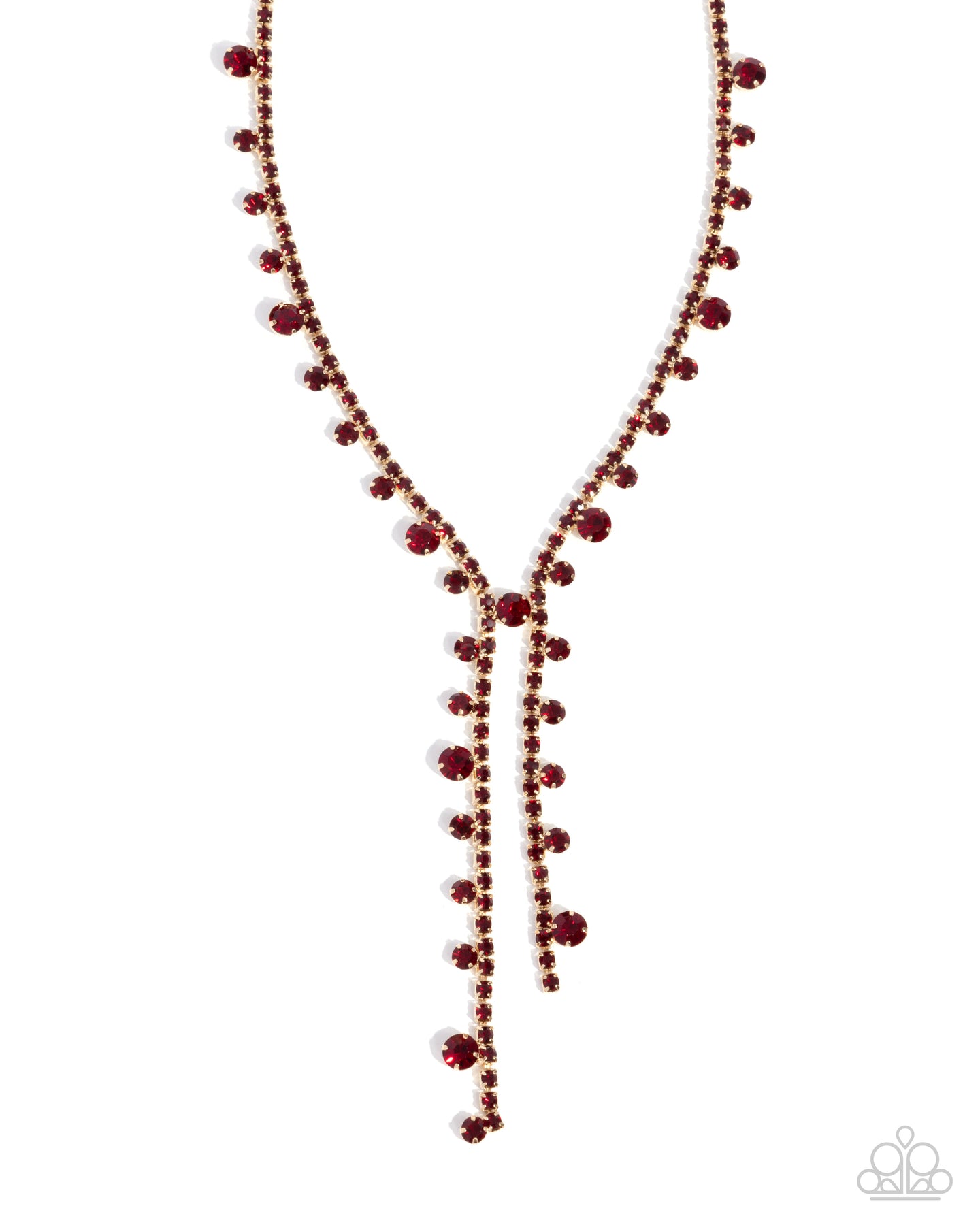 Glittery Getaway - Red necklace E060