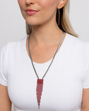 Load image into Gallery viewer, Straighten Up - Red necklace D076
