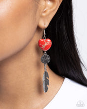 Load image into Gallery viewer, Free-Spirited Fame - Red earring LR2
