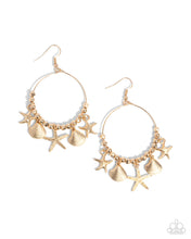 Load image into Gallery viewer, Coastal Conversation - Gold earring B076
