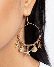 Load image into Gallery viewer, Coastal Conversation - Gold earring B076
