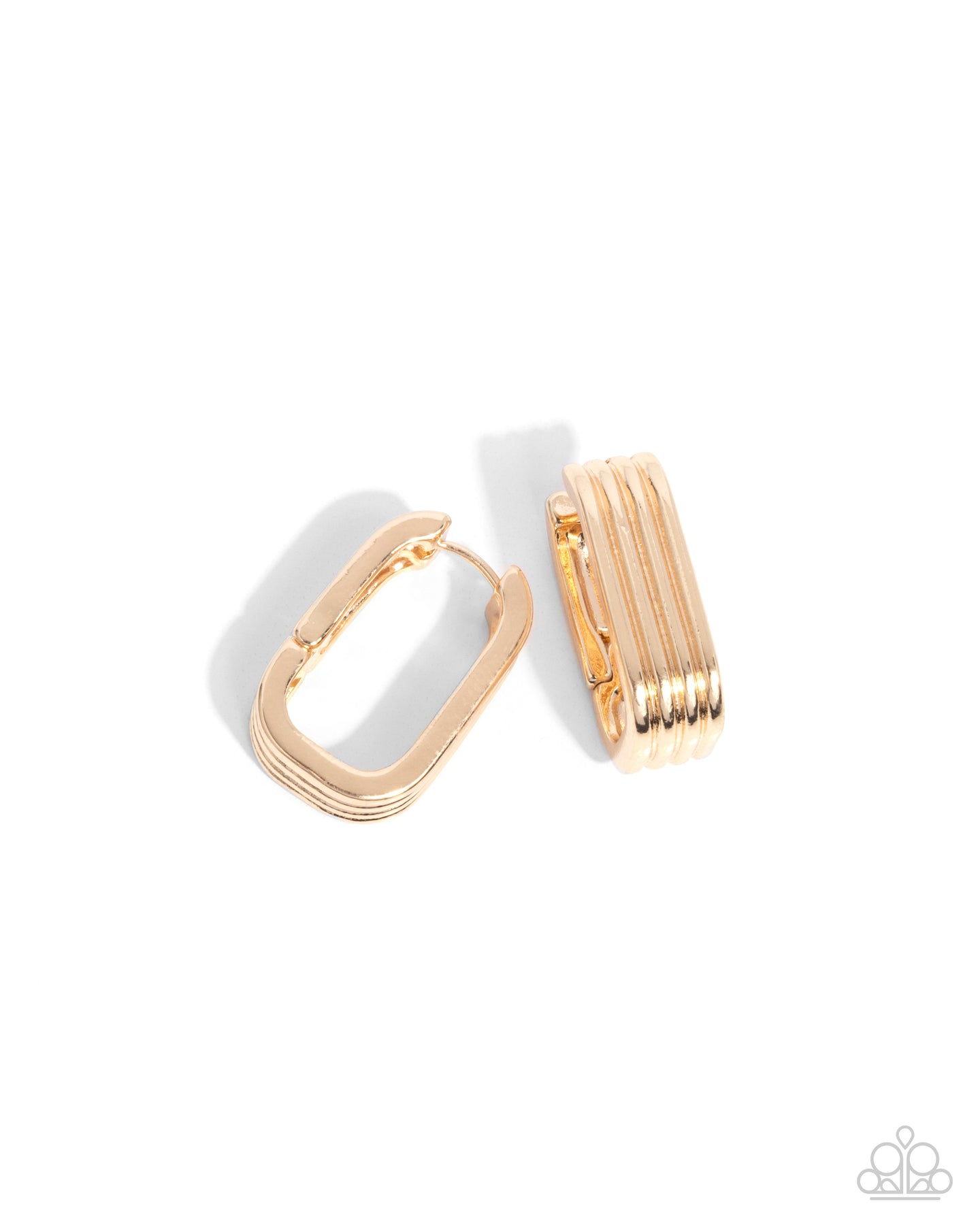 Vendetta Vanity - Gold hinge hoop earring E048