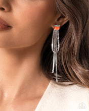 Load image into Gallery viewer, Classy Curves - Orange post earring A080
