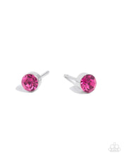 Load image into Gallery viewer, Logical Light - Pink post earring D049
