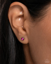 Load image into Gallery viewer, Logical Light - Pink post earring D049
