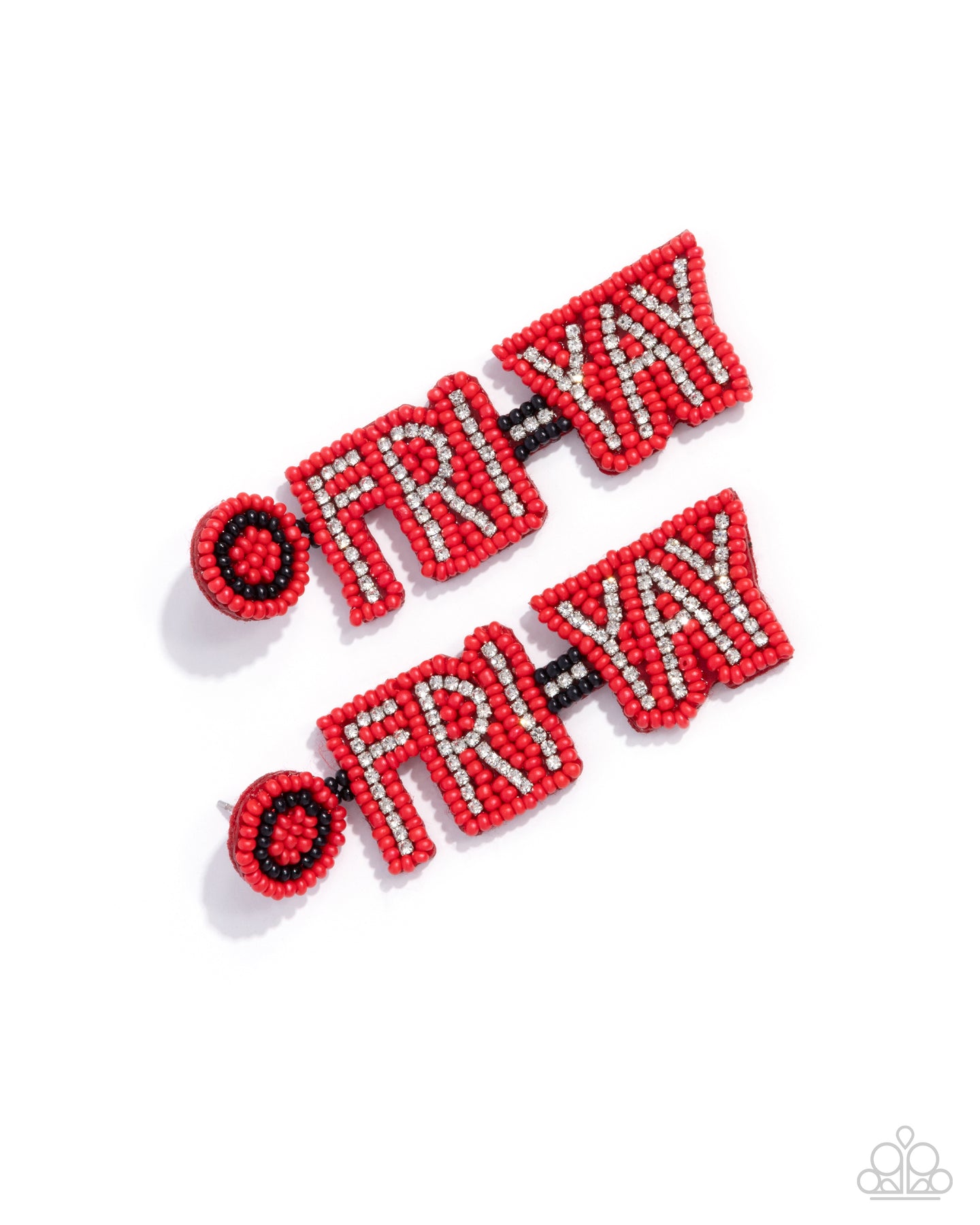 Its Friday! - Red earring C021