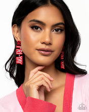 Load image into Gallery viewer, Its Friday! - Red earring C021
