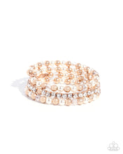 Load image into Gallery viewer, Serene Stack - Rose Gold coil bracelet E026
