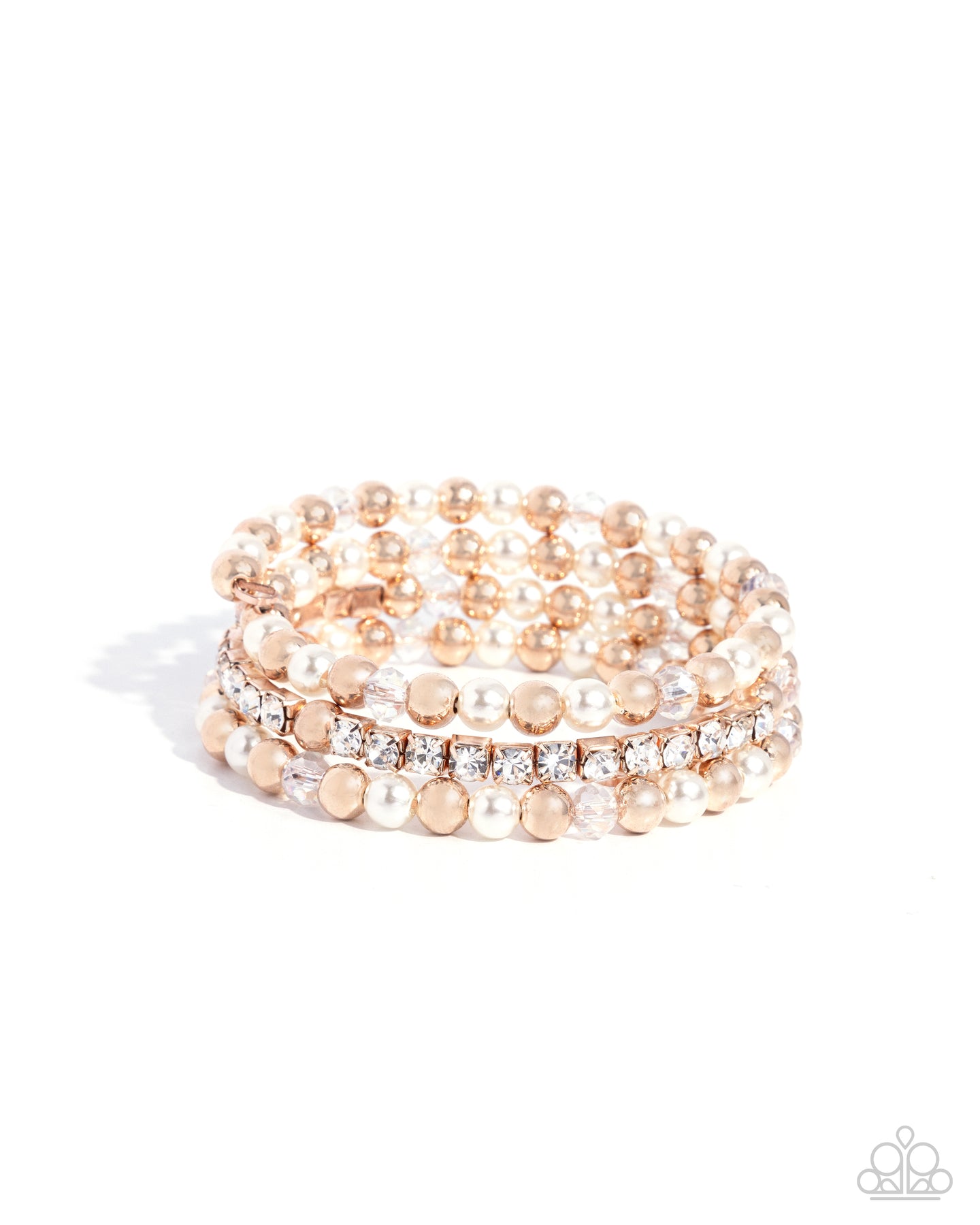 Serene Stack - Rose Gold coil bracelet E026