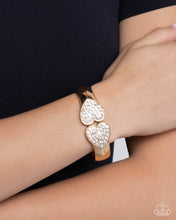 Load image into Gallery viewer, Romantic Rhapsody - Gold hinge bracelet E036
