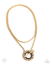 Load image into Gallery viewer, Embodying Enjoyment - Gold necklace Sept 2024 FF A075
