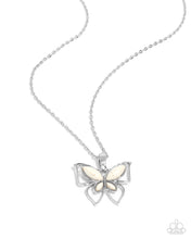 Load image into Gallery viewer, Papillon Persuasion - White necklace E022
