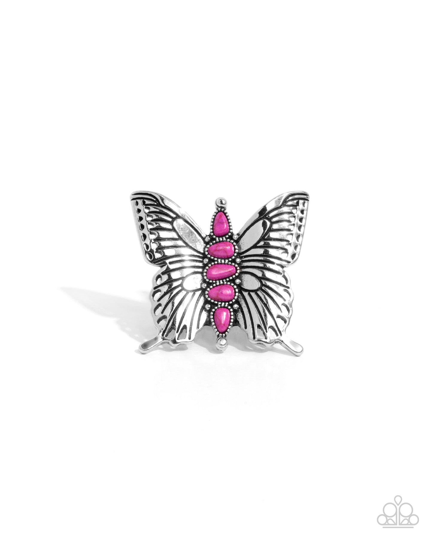 Brash Butterfly - Pink ring E073