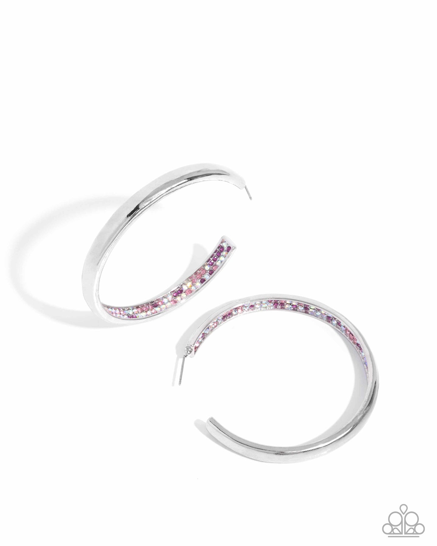 Proper Pizzazz - Pink hoop earring A072