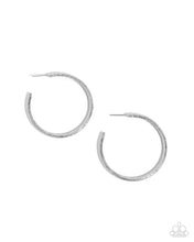 Load image into Gallery viewer, Serious Sass - Silver hoop earring C011

