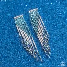 Load image into Gallery viewer, Careless Cascade - Blue post earring A068
