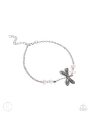 Load image into Gallery viewer, Dragonfly Dawn - Pink anklet D056
