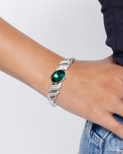 Load image into Gallery viewer, Sentimental Society - Green cuff bracelet D049
