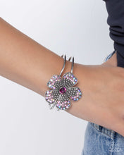 Load image into Gallery viewer, Bedazzled Bloom - Purple bracelet E021
