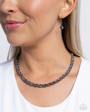 Load image into Gallery viewer, Edgy Etching - Black necklace B107
