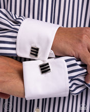 Load image into Gallery viewer, Painted Poker - Black cuff links E015
